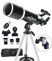 Telescópio HEXEUM 80 mm de abertura de 600 mm de distância focal Telescópio HEXEUM 80 mm de abertura de 600 mm de distância focal