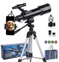 Telescópio HUTACT HD 400/70mm Refrator para crianças e adultos