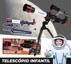 Telescópio Infantil Astronômico Refrator De Brinquedo Tripé - AuShopExpress