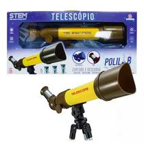 Telescópio Infantil Foco Ajustável Zoom até 80X com Tripé Cor Sortido BP3004 - Polibrinq