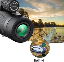 Telescópio Monocular 40x60 HD com Tripé e Suporte para Smartphone - Ideal para Observação de Aves
