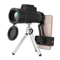 Telescópio monocular Acogedor 50x60mm com clipe de telefone e tripé