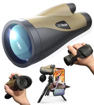 Telescópio monocular com largura de vida útil de 12x62 com adaptador de smartphone