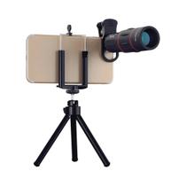 Telescópio Monocular Com Lente De Zoom 18X Para Smartphones iPhone E Samsung, Camping, Caça E