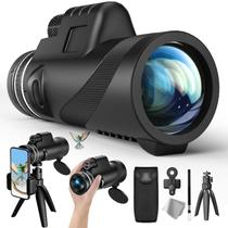 Telescópio monocular Eullsi 80x100 HD com adaptador de smartphone