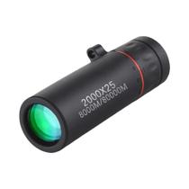 Telescópio Monocular HD 2000x25 Portátil Com Suporte Para Celular Para Acampamento Ao Ar Livre, Caça