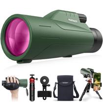 Telescópio monocular HUTACT 12x56 de alta potência com adaptador de smartphone