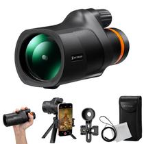 Telescópio monocular K&F Concept 80x100 com adaptador de smartphone