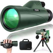 Telescópio monocular OXK 12x56 de alta potência com adaptador de smartphone
