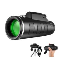 Telescópio monocular samiadat 12X50 HD de alta potência com tripé Telescópio monocular samiadat 12X50 HD de alta potência com tripé