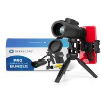 Telescópio monocular STARSCOPE 10x42 com adaptador de smartphone Telescópio monocular STARSCOPE 10x42 com adaptador de smartphone