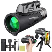 Telescópio monocular Vlimus 12x50 de alta potência com adaptador