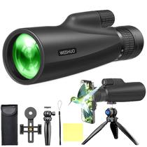 Telescópio monocular Weishuo 10-30x50 HD com adaptador de smartphone