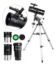 Telescópio Newtoniano Greika Tele1000114 Com Trip