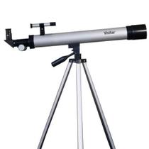 Telescópio Refrator Com Tripé De Alumínio, Distância Focal 600mm - Vivitar Vivtel50600