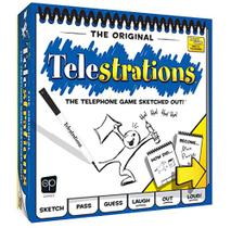 Telestrations Original 8-Player Jogo de tabuleiro em família Um Fu