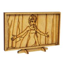Televisao Led para Casa de Boneca 10,5x7,5x2,5 Mdf Madeira Cru Televisao Led para Casa de Boneca 10,5x7,5x2,5 Mdf Madeira Cru