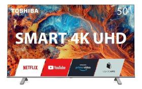 Televisão Smart Tv Toshiba 50 Polegadas 50C350KB DLED Vidaa 4K 100V/240V Netflix Som Atmos