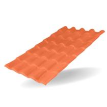 Telha Colonial de PVC Terracota Lux Telhas 2,30m x 0,88m Telha Colonial de PVC Terracota Lux Telhas 2,30m x 0,88m