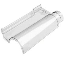 Telha Colonial Policarbonato Portuguesa 39x21cm - 560101 - ATCO