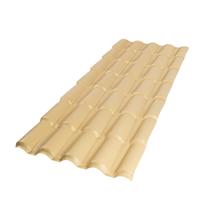 Telha Colonial PVC 2,62x0,86 5 Ondas Afort - caixa com 5 Peça(s) - Bege