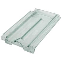 Telha de Vidro Texturizada 40x24cm Francesa Paulista - 01020001 - IBRAVIR Telha de Vidro Texturizada 40x24cm Francesa Paulista - 01020001 - IBRAVIR