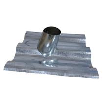 Telha Ondulada Chaminé Galvanizada 6cm x 110 a 130mm Volpato