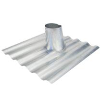 Telha para Fogão a Lenha Galvanizada Universal 6 mm, 50 cm Ondulada Zatti