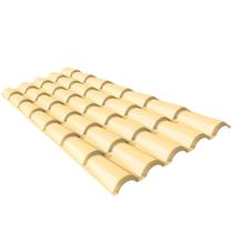 Telha Pvc Colonial 230x86cm Marfim