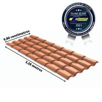 Telha PVC Colonial 328x86cm Permatti Telha PVC Colonial 328x86cm Permatti