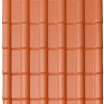Telha PVC Plan 198cm x 88cm x 17cm 6 Ondas Lux Telhas Laranja/Terracota Telha PVC Plan 198cm x 88cm x 17cm 6 Ondas Lux Telhas Laranja/Terracota