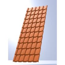 Telha PVC Plan 2,42x0,88cm 6 Ondas Permatti Ceramica