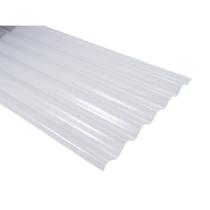 Telha Transl. Fibra De Vidro 2,13 X 1,10-Ondafort Afort - caixa com 10 Peça(s) - Transparente
