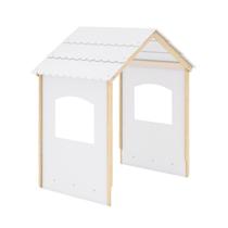 Telhado para Cama Infantil Casinha Casatema Branco/Natural