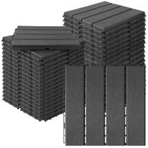 Telhas de convés interligadas de plástico MYFAMIREA 36 unidades 30x30cm Telhas de convés interligadas de plástico MYFAMIREA 36 unidades 30x30cm