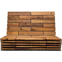 Telhas de convés Majestick Goods Interlocking Acacia Wood 12m² Telhas de convés Majestick Goods Interlocking Acacia Wood 12m²