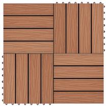 Telhas de deck vidaXL WPC leves resistentes às intempéries