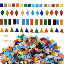 Telhas de mosaico Lanyani 1050 peças de vidro para artesanato Tiffany Telhas de mosaico Lanyani 1050 peças de vidro para artesanato Tiffany