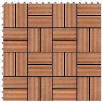 Telhas de pavimento vidaXL WPC Teak Color 11,8x11,8 Telhas de pavimento vidaXL WPC Teak Color 11,8x11,8