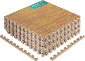 Telhas de piso de espuma Yes4All Interlocking Oak Wood Light 48m²