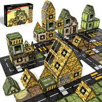 Telhas magnéticas GoBidex Army Toys Military para crianças de 3 a 8 anos