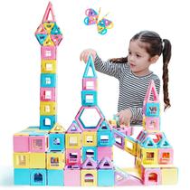 Telhas magnéticas MAGBLOCK, conjunto de blocos de construção de 156 peças para crianças Telhas magnéticas MAGBLOCK, conjunto de blocos de construção de 156 peças para crianças
