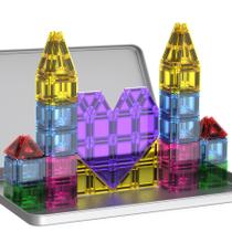 Telhas magnéticas SKTMYY Mini 78PCS com caixa de ferro Kids 3+ Travel