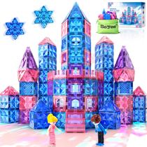 Telhas magnéticas Soyee Diamond Frozen Castle 58 unidades para meninas