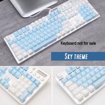 Tema Cherry Sky Padronizado 104 Keycaps Keycaps Key Caps - generic