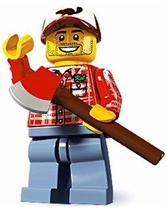 Tema colecionável em minifigura LEGO Series 5 Lumber Jack