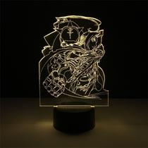 Tema de anime Night Light USB Fullmetal Alchemist 3D Illusion
