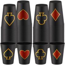 Tema de cassino Party Cup Hoolerry 266 ml 72 unidades com design de pôquer