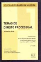 Temas de direito processual vol 1 - capa dura - GZ EDITORA