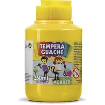 Tempera Guache 250 ml Amarelo Acrilex Tempera Guache 250 ml Amarelo Acrilex